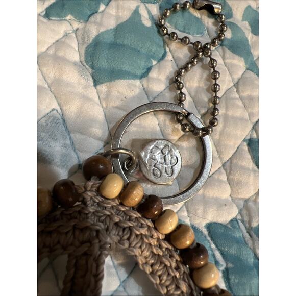 THE SAK Peace WOOD BEADED KEYCHAIN - Picture 3 of 4